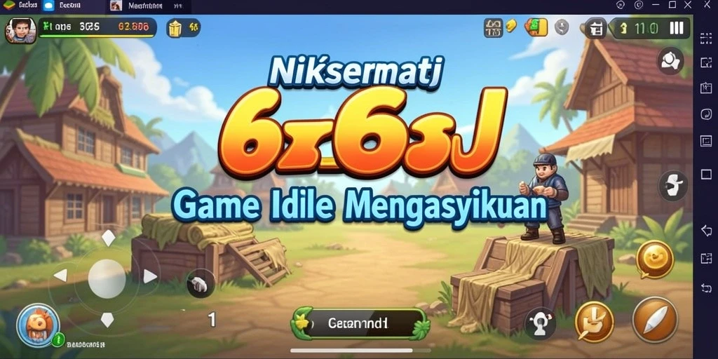 Screenshot gameplay 666J menampilkan aksi seru dalam mode Idle.