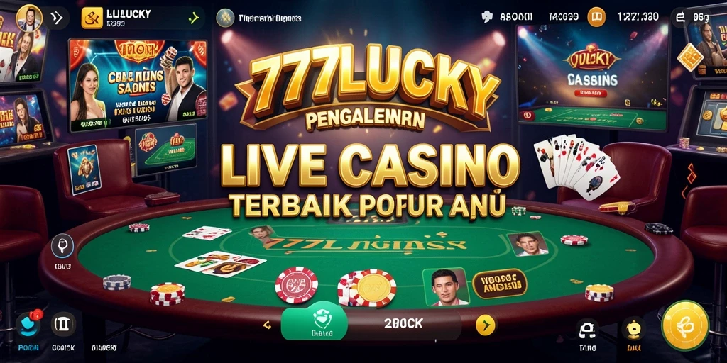 Gameplay seru Live Casino 777LUCKY, dealer langsung dan interaksi nyata.