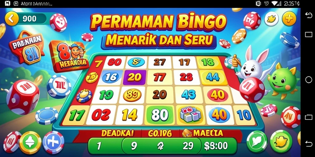 Screenshot gameplay Bingo yang menarik dan interaktif.