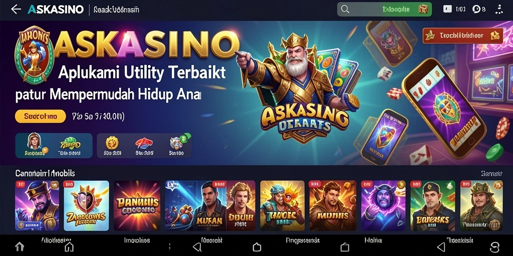 Tampilan antarmuka ASKASINO yang sederhana dan fungsional.