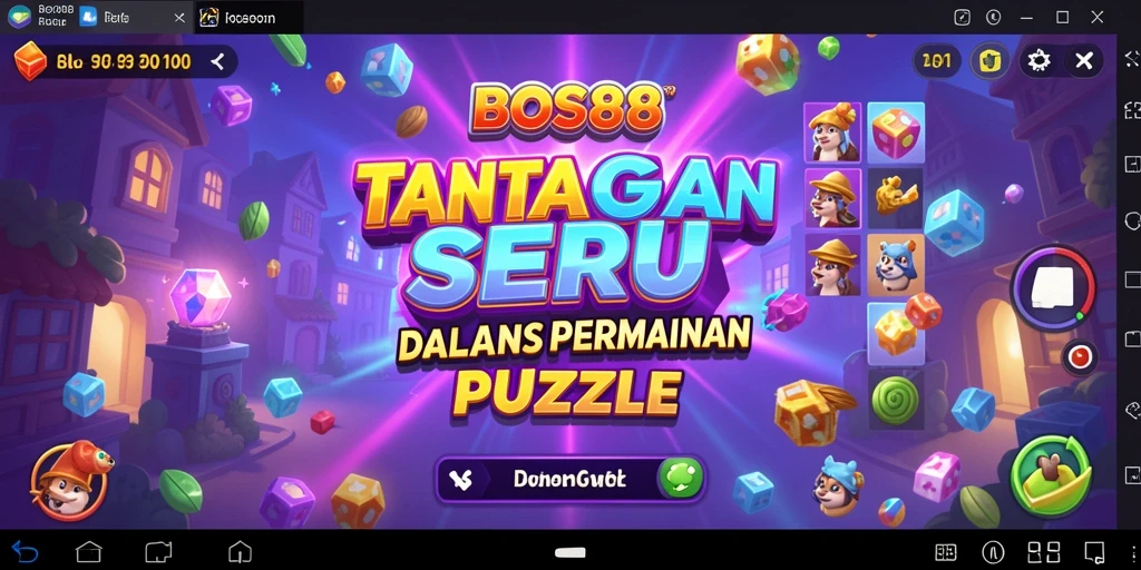 Tampilan gameplay seru dari BOS88 yang menampilkan berbagai teka-teki menyenangkan.