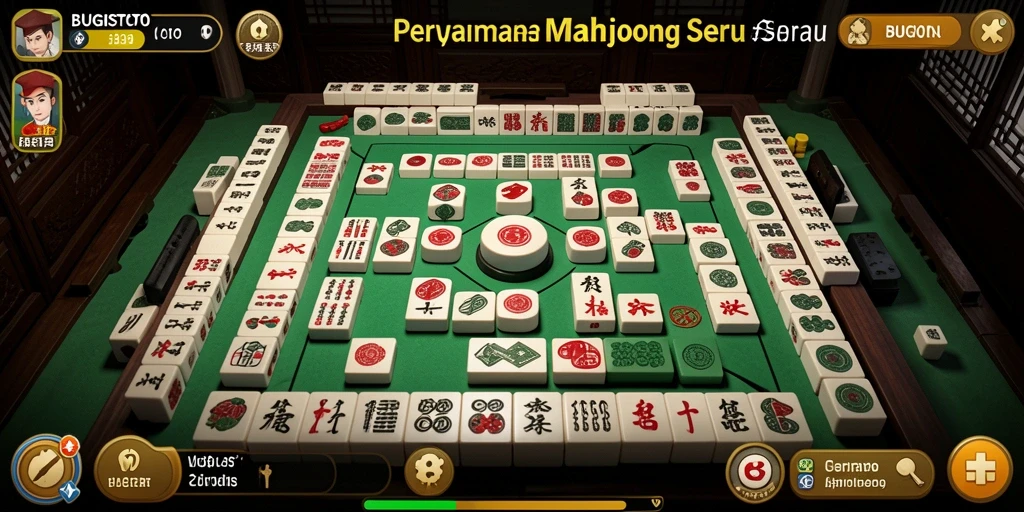Tampilan gameplay seru dalam permainan Mahjong BUGISTOTO.