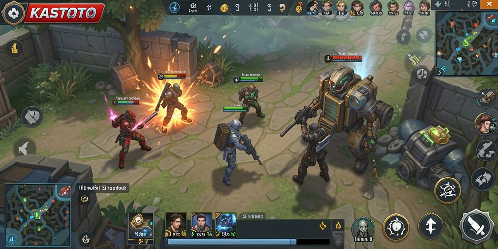 Tampilan gameplay KASTOTO yang menegangkan dan penuh strategi.