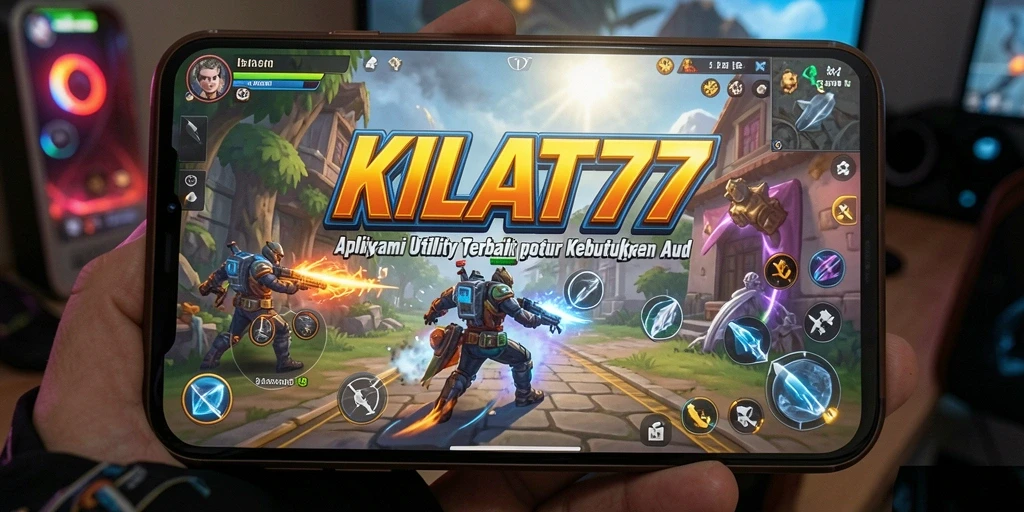 Tampilan utama KILAT77 dengan berbagai fitur Utility yang bermanfaat.
