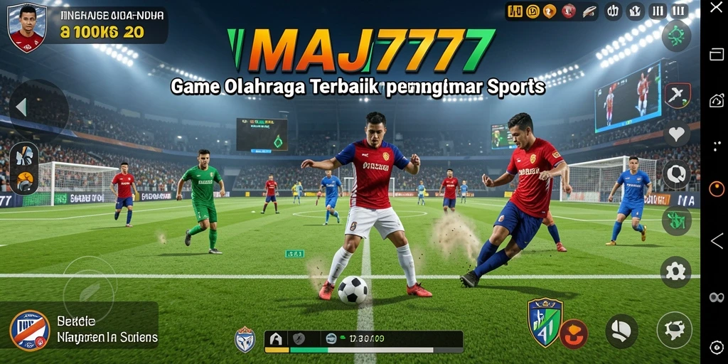 Tangkapan layar gameplay MAJ777 menampilkan aksi olahraga yang mendebarkan.