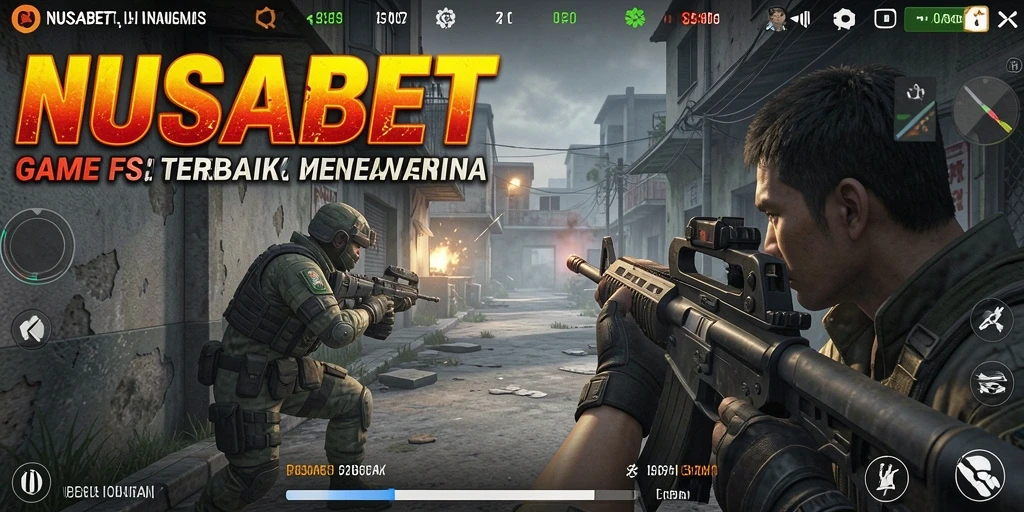 Gameplay mendebarkan di NUSABET dengan aksi tembak-menembak yang intens.